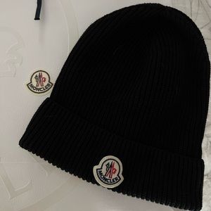 Moncler Black Beanie